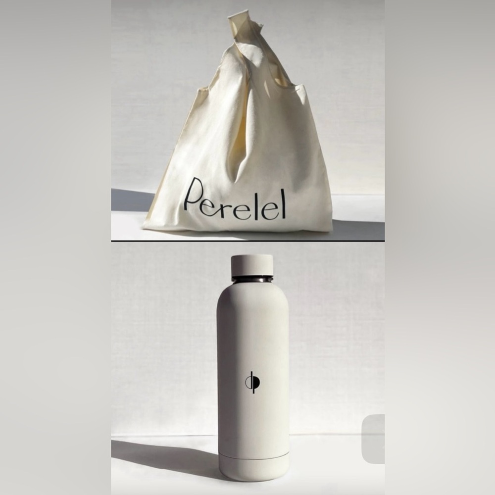 Sale! New Perelel Bundle: stainless steel water bottle and tote bag